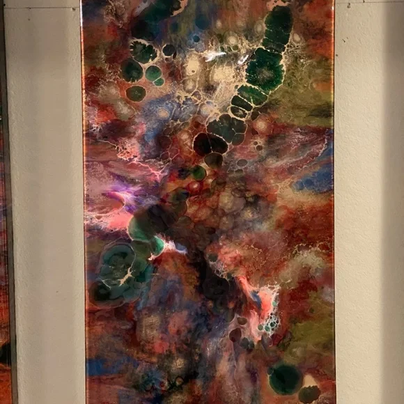 Beautiful resin and alcohol ink art - Picture 4 of 5